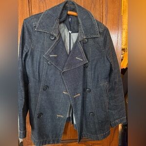 GAP Dark Blue Jean Pea Coat